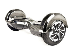 Black 8" Chrome Swegway Hoverboard (Bluetooth)