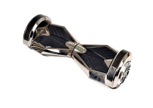 Black 8" Chrome Swegway Hoverboard (Bluetooth)