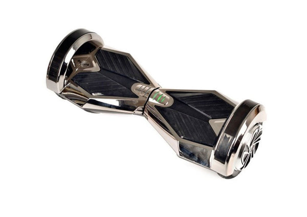 Black 8" Chrome Swegway Hoverboard (Bluetooth)