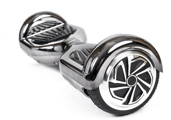 Black 6" Chrome Swegway Hoverboard (Bluetooth)