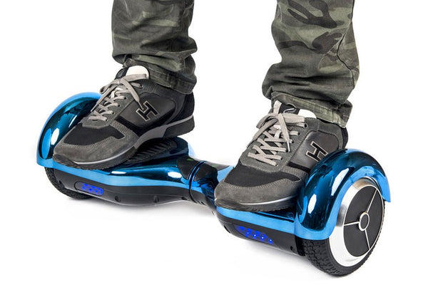 Blue 6" Chrome Swegway Hoverboard (Bluetooth)