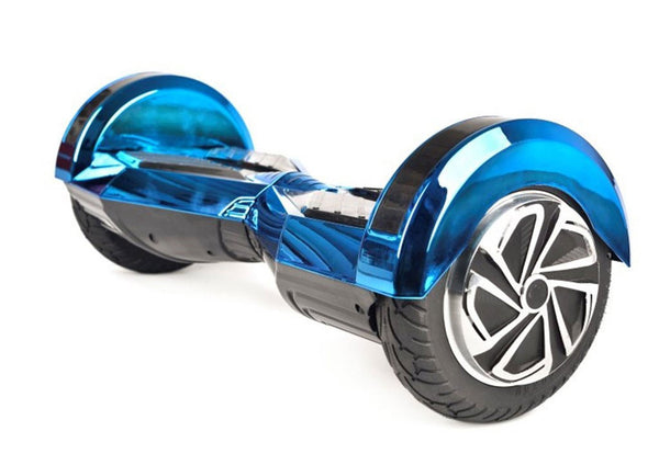 Blue 8" Chrome Swegway Hoverboard (Bluetooth)