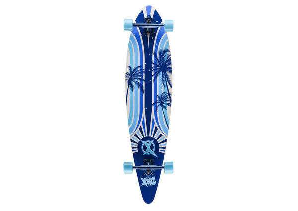 Island Print Xootz Kids Double Kick Skateboard (40")