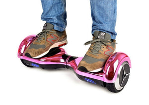 Pink 6" Chrome Swegway Hoverboard (Bluetooth)