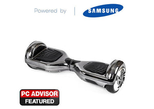 Black 6" Chrome Swegway Hoverboard (Bluetooth)