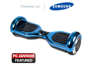 Blue 6" Chrome Swegway Hoverboard (Bluetooth)