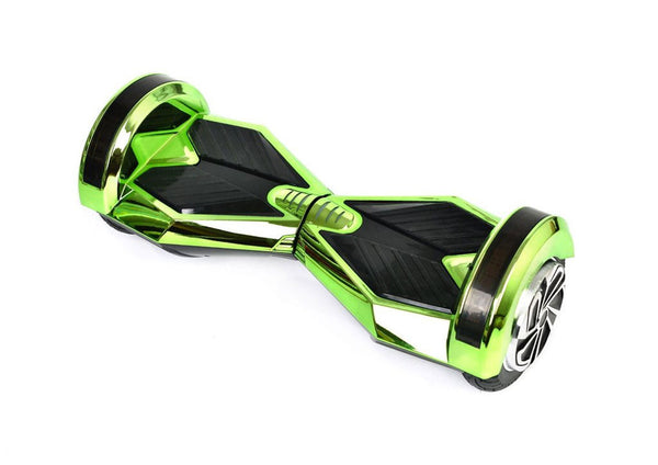 Green 8" Chrome Swegway Hoverboard (Bluetooth)