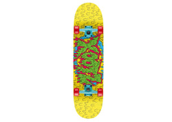 Slime Print Xootz Kids Double Kick Skateboard (31")