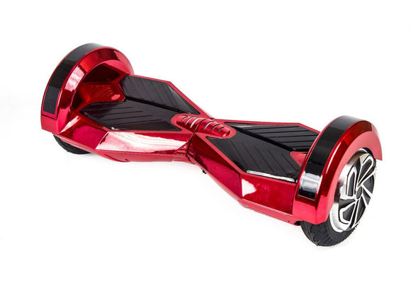 Red 8" Chrome Swegway Board (Bluetooth)