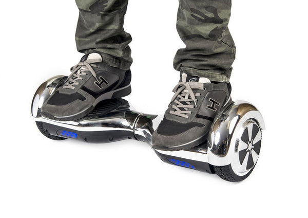 Silver 6" Chrome Swegway Hoverboard (Bluetooth)