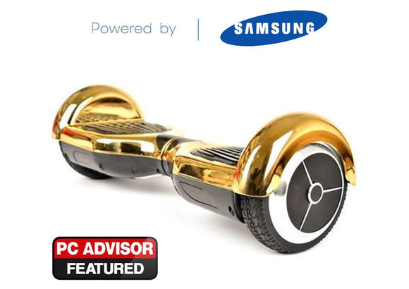 Gold 6" Chrome Swegway Hoverboard (Bluetooth)